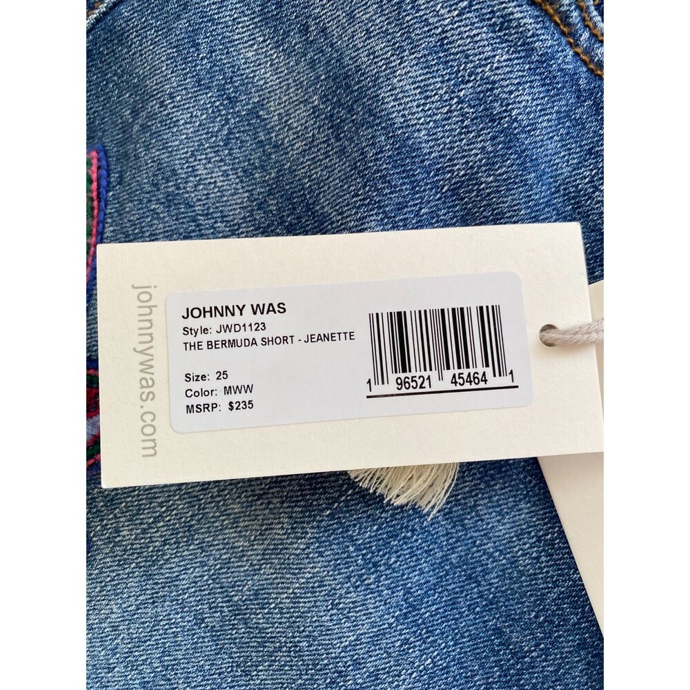 NEW JOHNNY WAS Jeanette Bermuda Short Medium Wash - Picture 6 of 9
